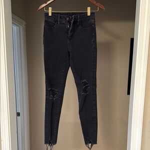 American Eagle Hi Rise Jegging Women's Black Jeans